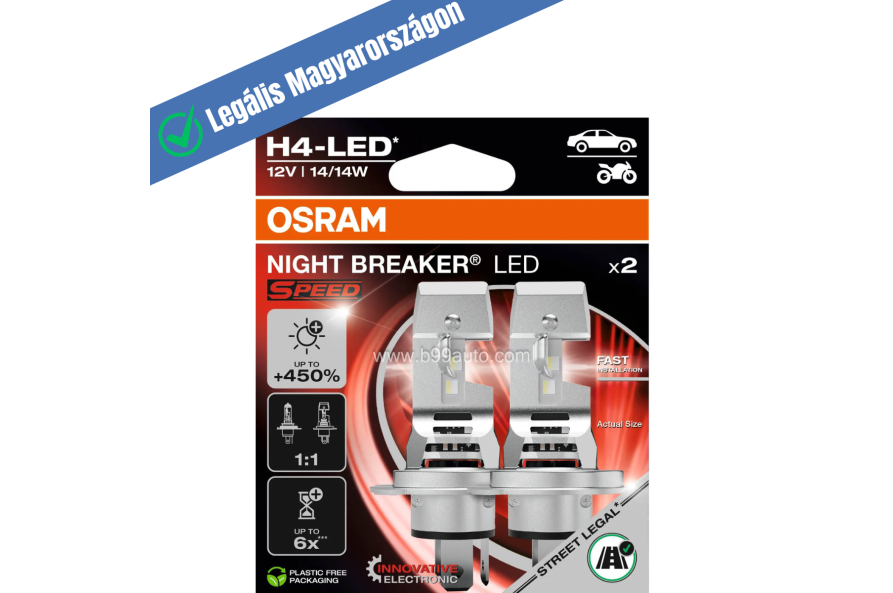 Osram Night Breaker H4 LED SPEED +450%